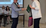 Wręczenie nagrody za pracę dyplomową